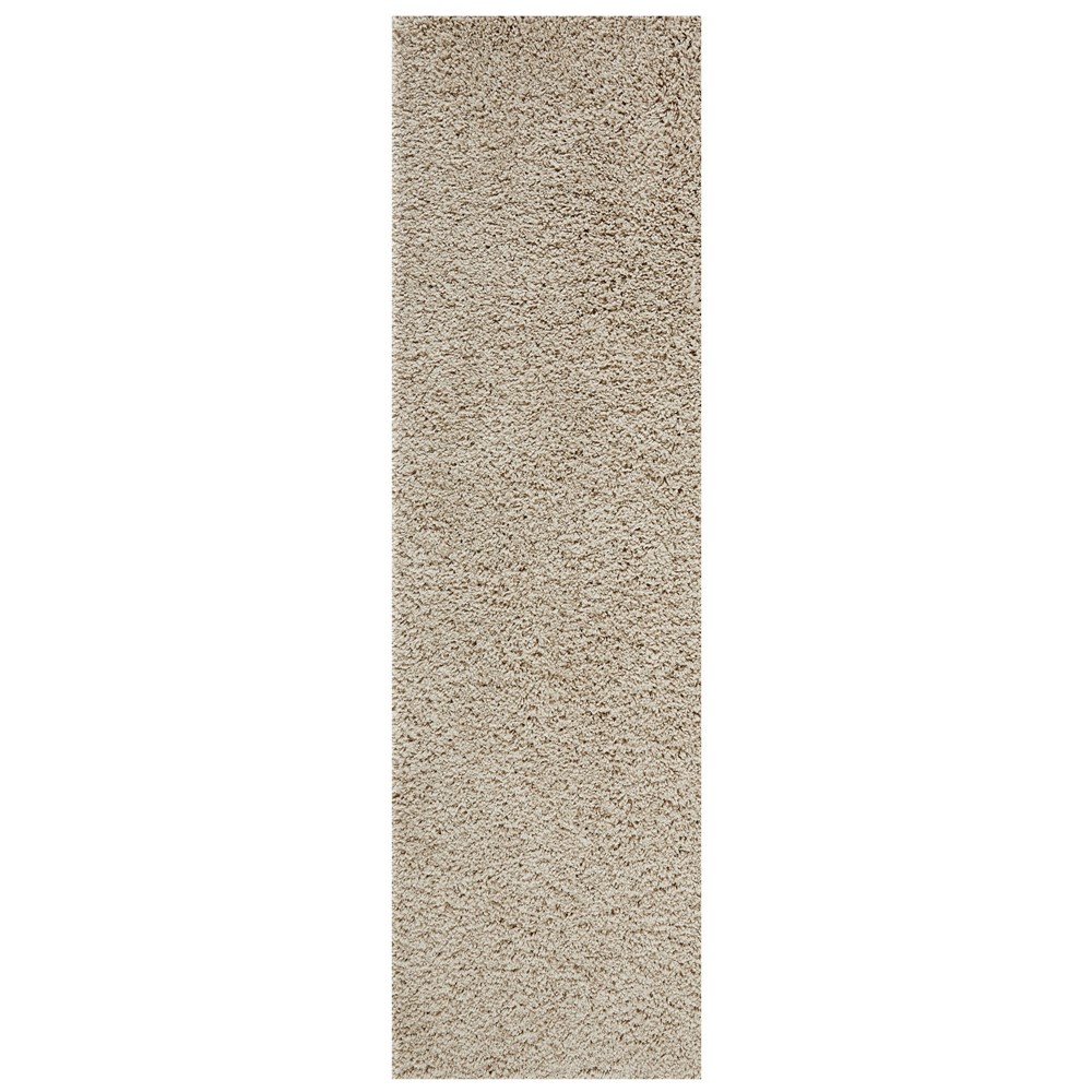 Isla Shaggy Runner in Light Beige